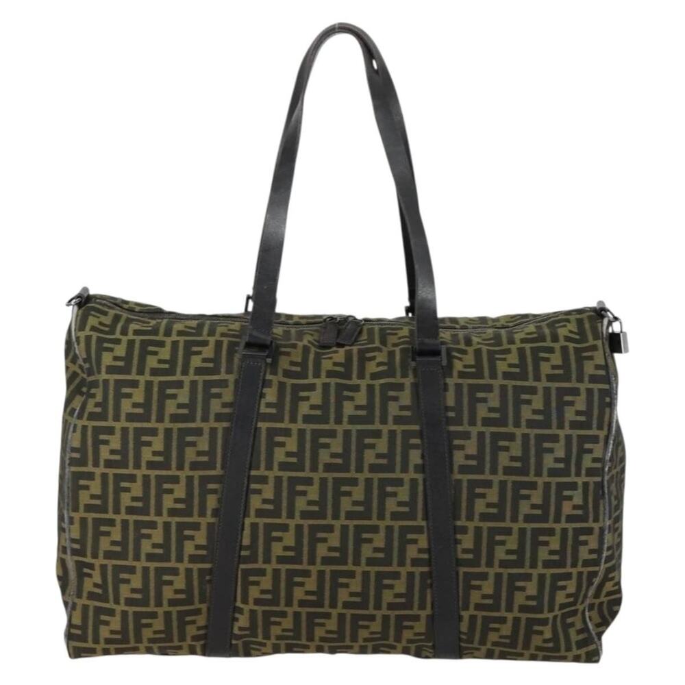 Fendi Zucca Boston Bag Brown